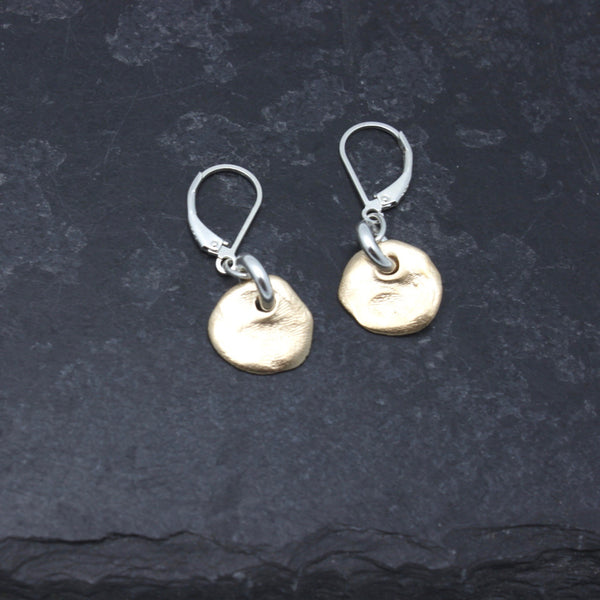Molten Collection:  Petite Bronze Molten Earrings