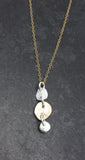 Molten Collection:  Mixed Metal Lariat Short Necklace