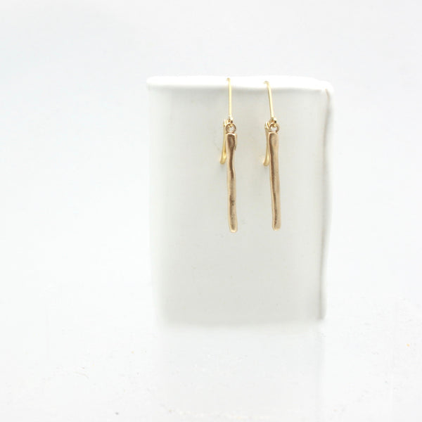 Arctic Blossoms:  Icicle Bronze Earrings