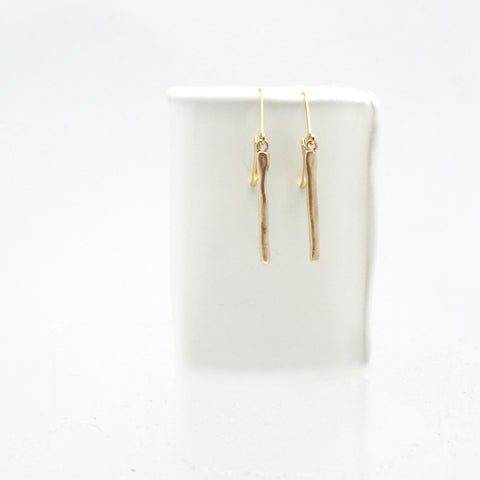 Arctic Blossoms:  Icicle Bronze Earrings