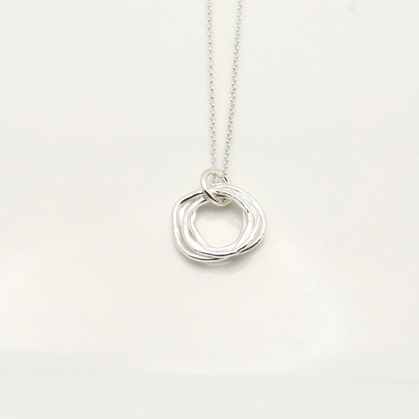 4 Decades Fine Silver Link Necklace