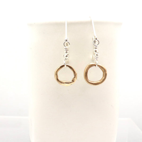 Petite Bronze Pendulum Earrings