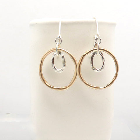 Bold Bronze Pendulum Earrings