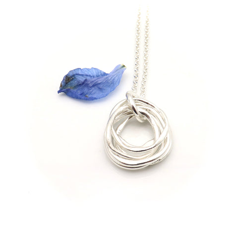 6 Decades Fine Silver Link Necklace