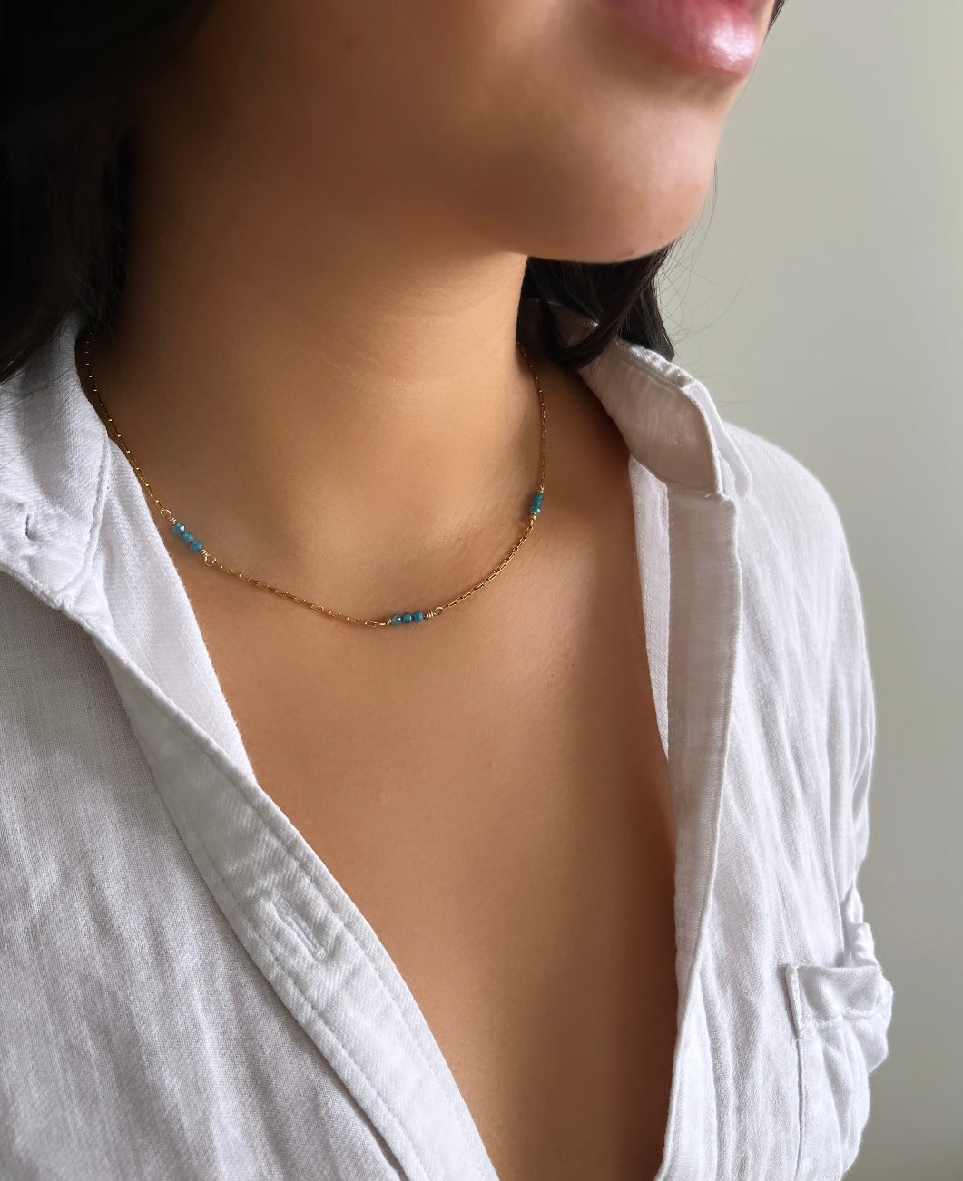 Lani collection makena apatite necklace | Orange Avocado Jewelry ...
