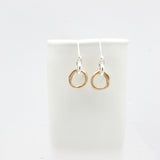 Contour Collection:  Petite Bronze Link Earrings