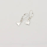 LOVE Freeform One + One Silver Heart Earrings & Cubic Zirconia