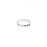 Sterling Silver 3mm Personalized Ring