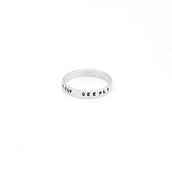 Sterling Silver 3mm Personalized Ring