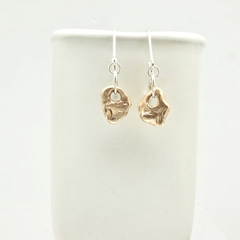 Lava Form Collection:  Bronze Pali Earrings