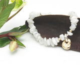 Lava Form Collection:  Kuali Moonstone Stretch Bracelet