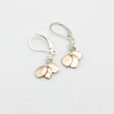 One of a Kind:  Bronze 3 Petite Petal Earrings