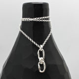 Curve Collection:  Petite Silver Stack Curve Necklace
