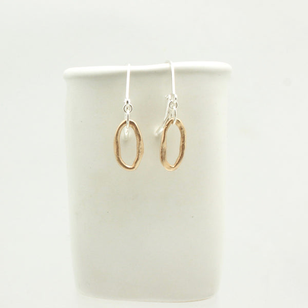 Curve Collection:  Bronze Curve Earrings