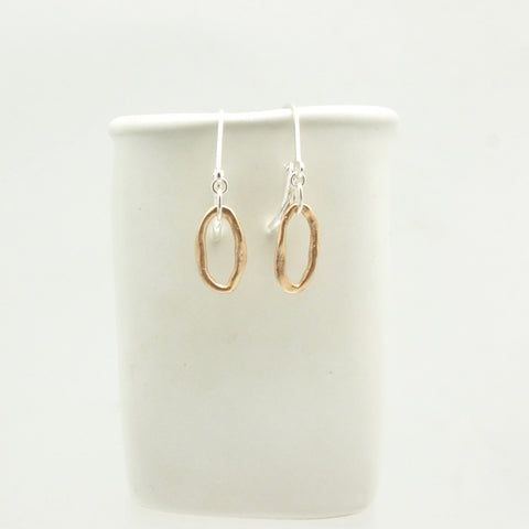 Curve Collection:  Bronze Curve Earrings