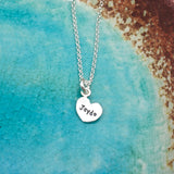 Single Heart Name Pendant Necklace