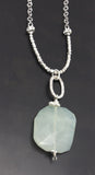 Prehnite Green Semi-precious stone Necklace  SOLD
