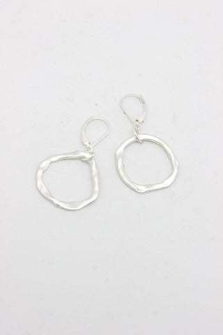 Silver Cloud Link Earrings