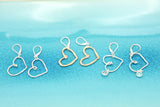 Bronze Open Heart Earrings