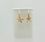 Starfish Bronze Pendant and Fine silver Beaded Bracelet