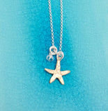 Starfish Bronze Pendant Necklace
