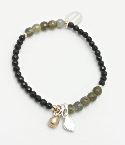 Arctic Blossoms: Leaf & Bud Charm Bracelet