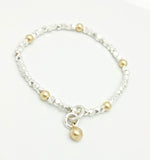 Arctic Blossoms:  Silver Aura Necklace - Long Version