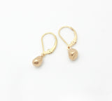 Arctic Blossoms: Petite Bronze Bud Earrings