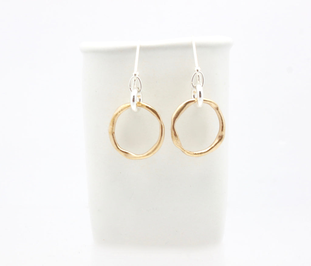 LINKS: Bronze Link & Silver link Earrings