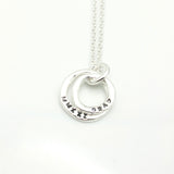 Two Silver Ring Necklace