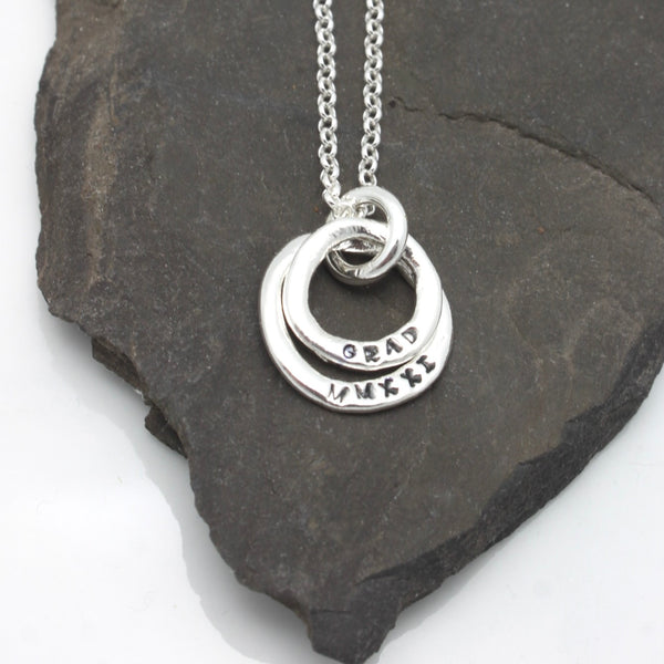 GRAD MMXXIII (2023) Collection: Two Silver Ring Necklace