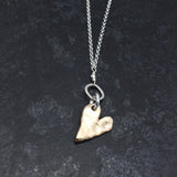 Random Heart Necklace Worn 2 Ways