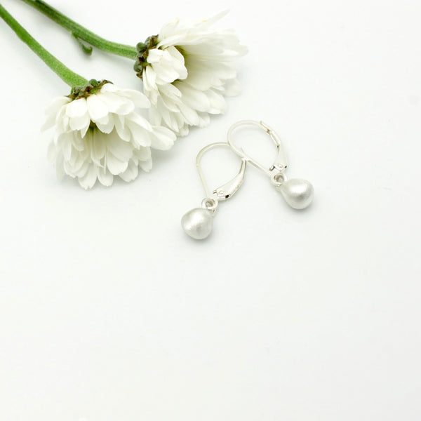 Arctic Blossoms: Petite Fine silver Bud Earrings