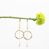 Arctic Blossoms: Bronze Link & Chain Earrings