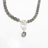 Molten Collection:  Labradorite Short Beaded Necklace