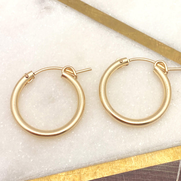 GOLD Elements:  MOD Gold Hoops