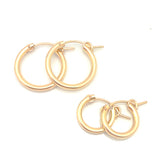 GOLD Elements:  MOD Gold Hoops