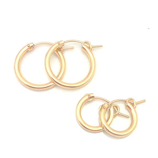 GOLD Elements:  MOD Gold Hoops