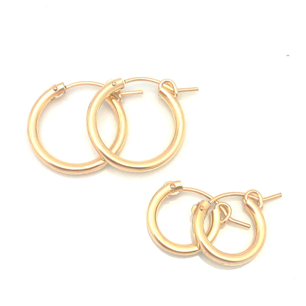 GOLD Elements: Petite MOD Gold Hoops