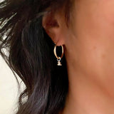 GOLD Elements: MOD Gold Hoops & Silver Charm