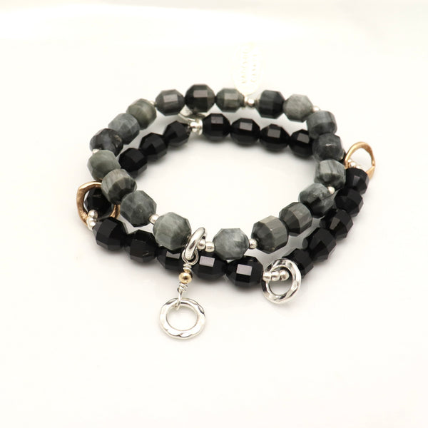 Chrysoberyl Hawk eye Stone Pendulum Stretch Bracelet