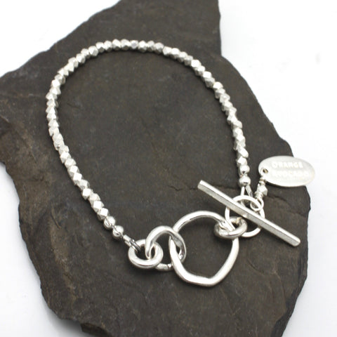 Mother Daughter Bracelet - Fine Silver Petite Links