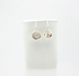 Arctic Blossoms:  Gold Bead Aura Earrings