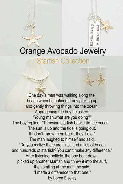 Starfish Bronze Pendant Necklace