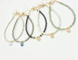 ARCTIC BLOSSOMS:  Sage & Bronze Bud Bracelet