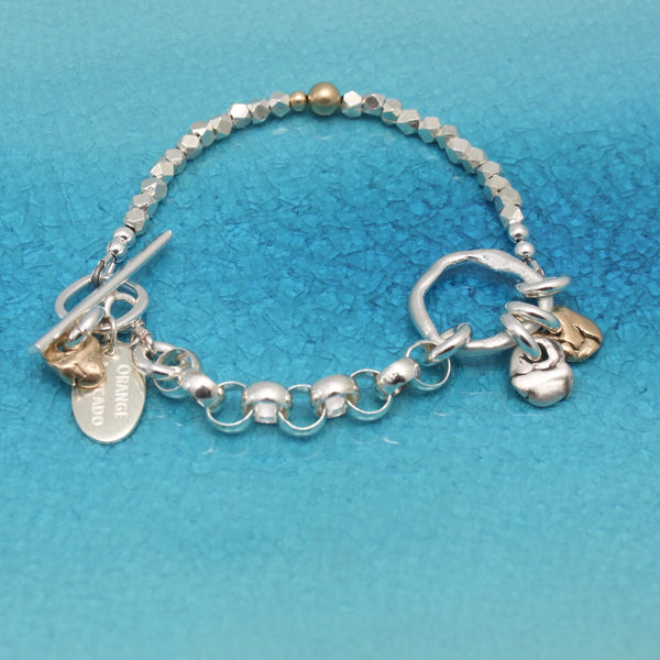Lava Form Collection: Una "Pebbles" Link Bracelet