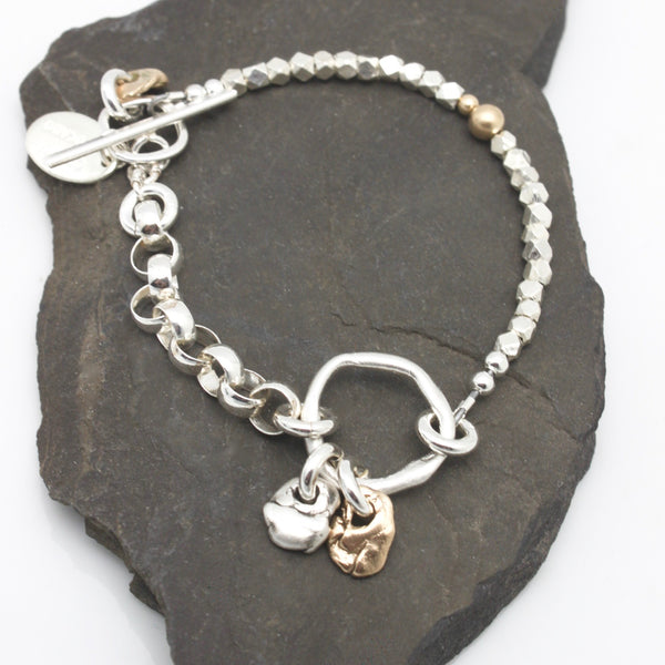 Lava Form Collection: Una "Pebbles" Link Bracelet