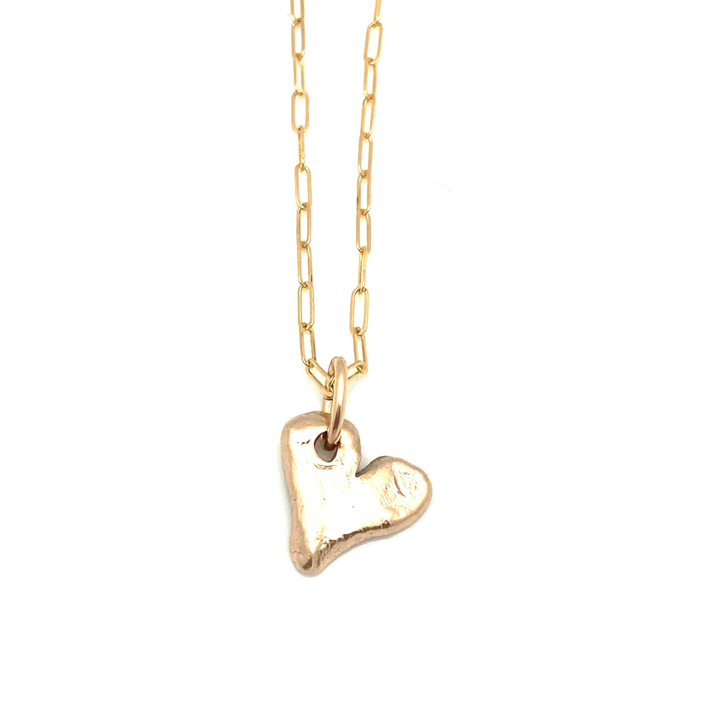 GOLD Elements:  Bronze Heart & Gold  Orla Chain