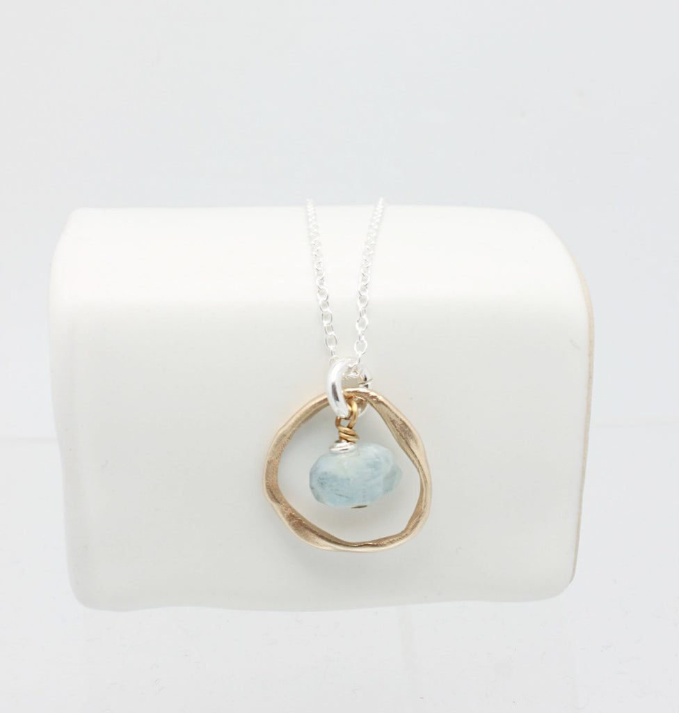 Inner Spirit Collection: Large Aquamarine Necklace
