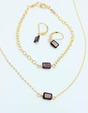 Cubist Collection:  Garnet Bracelet